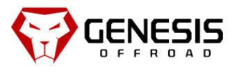 Genesis offroad logo on a white background.