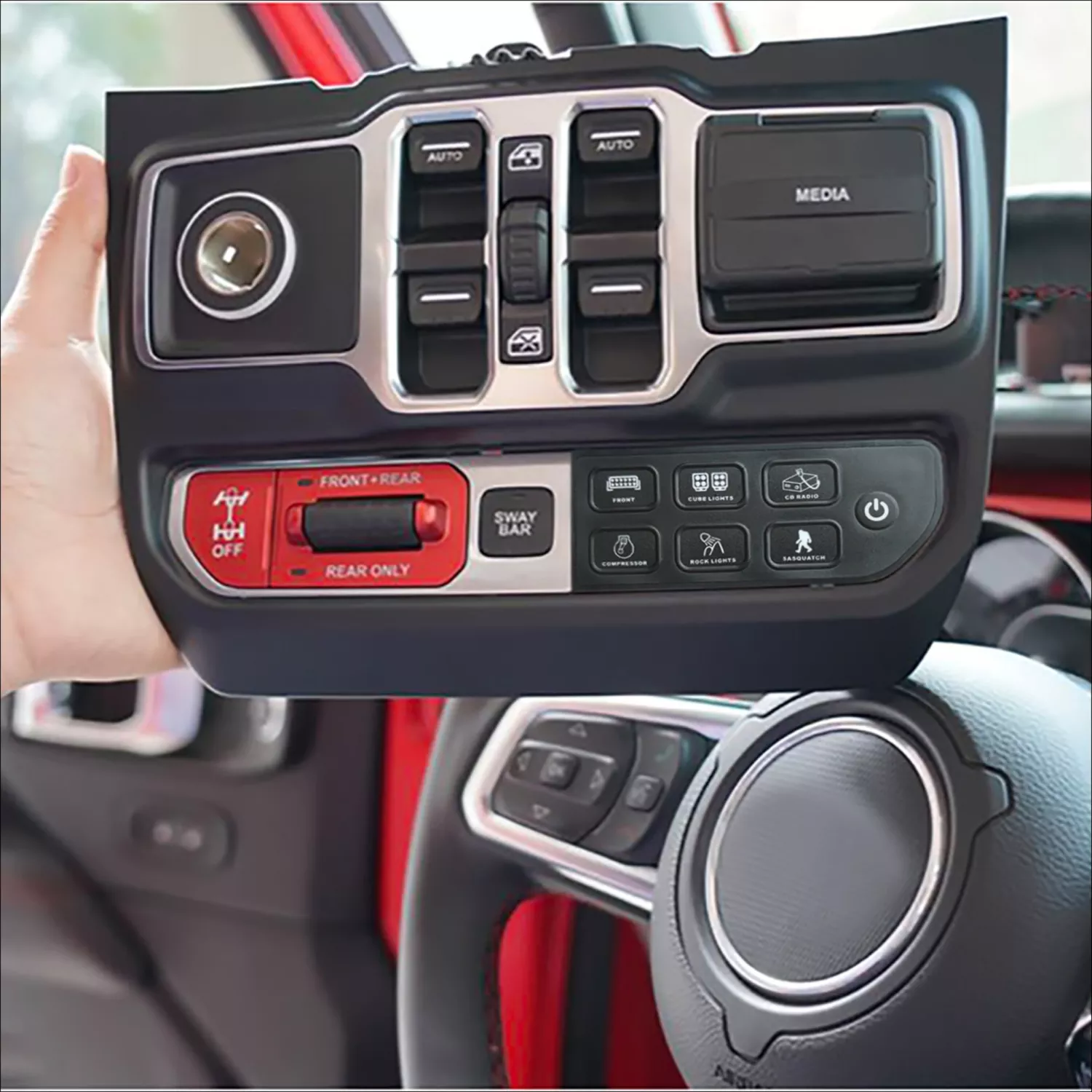 Vo Switch Jl300 Lower Dash Switch Panel For Jeep Wrangler