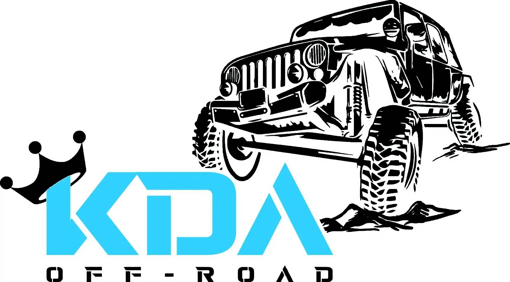 The logo for kda off road.