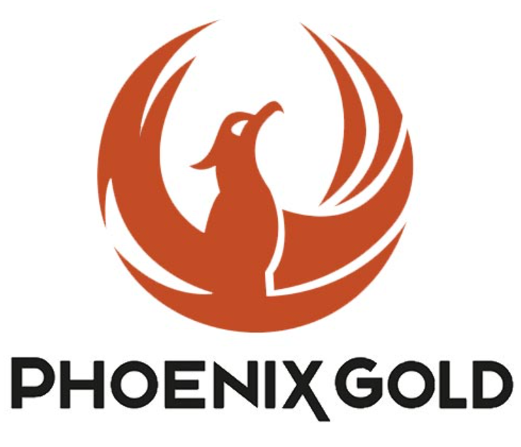 The logo for phoenix gold.