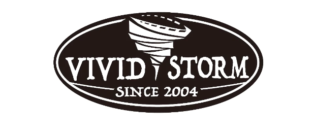 The logo for vivid storm since 2004.