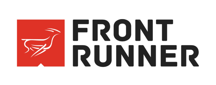 Front runner logo on a white background.