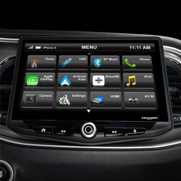 2019 Dodge Challenger (2008-2014) & Dodge Charger (2008-2010) HEIGH10 10" Touch Screen Plug-and-Play Radio Kit.