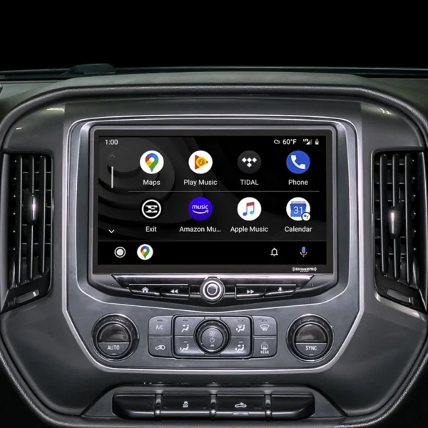 2019 Chevy Silverado and GMC Sierra (2014-2018) HEIGH10 10" Touch Screen Radio Plug-and-Play Kit Interior.