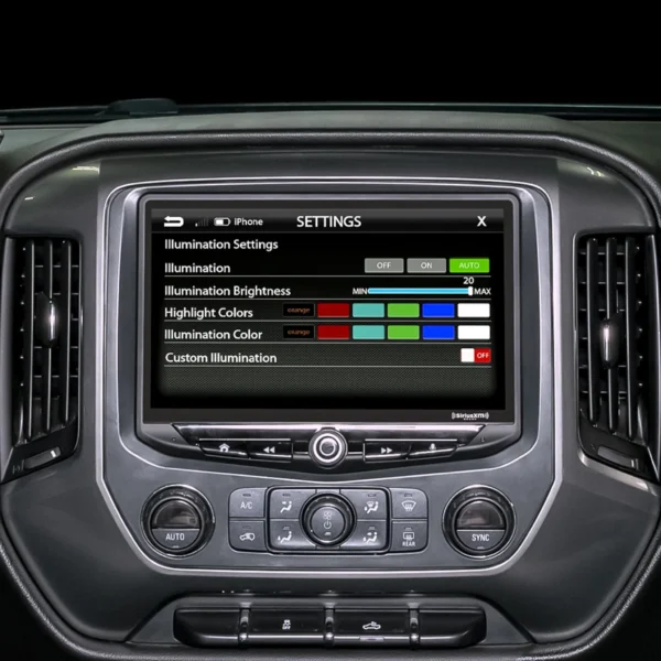 Chevrolet Silverado and GMC Sierra (2014-2018) HEIGH10 10" Touch Screen Radio Plug-and-Play Kit.