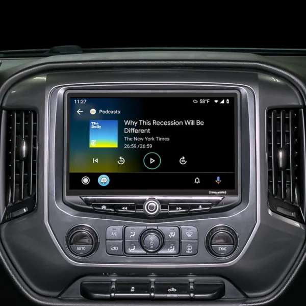 The 2019 Chevy Silverado and GMC Sierra (2014-2018) HEIGH10 10" Touch Screen Radio Plug-and-Play Kit stereo system.