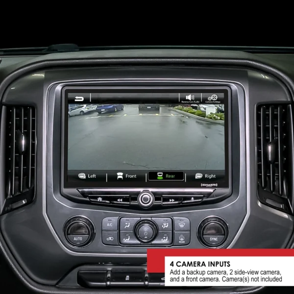 Chevy Silverado and GMC Sierra (2014-2018) HEIGH10 10" Touch Screen Radio Plug-and-Play Kit rear view camera.